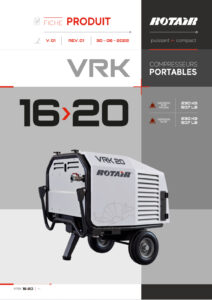 Fiche technique compresseur ROTAIR VRK16