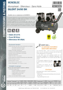 Fiche technique compresseur LACME SILENT