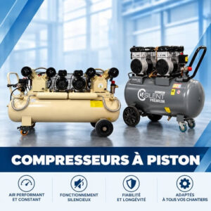 Compresseurs à pistons pour petite aérogommeuse