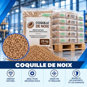 Abrasif coquille de noix