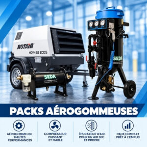 Packs aérogommeuses prêt à l'utilisation