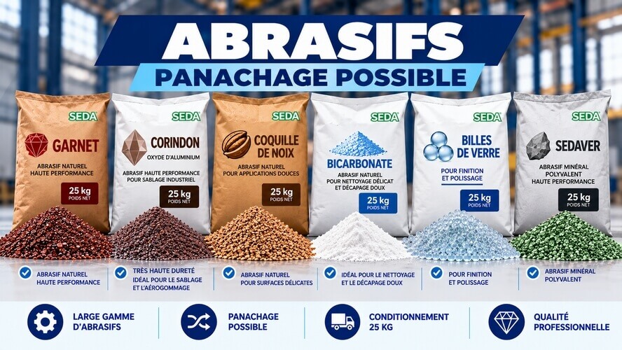 Pack d'abrasifs panachés